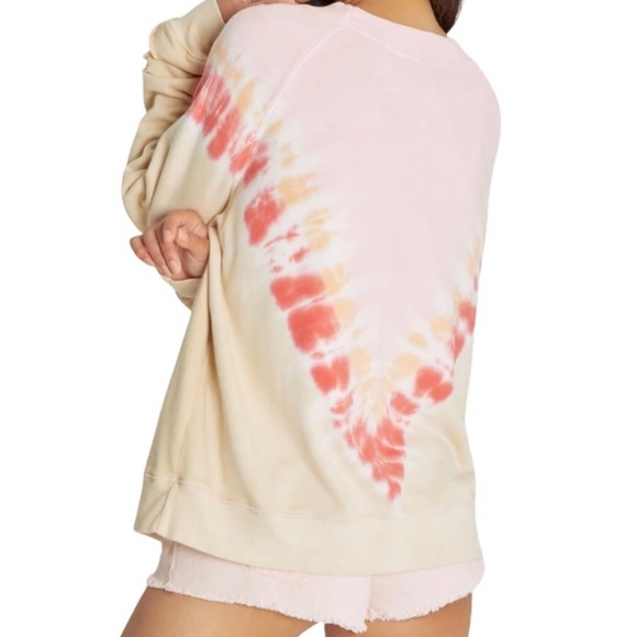NWT WILDFOX GRAPEFRUIT SOMMERS INTENTIONALLY DISTRESSED SWEATSHIRT SZ SMALL - Picture 7 of 14